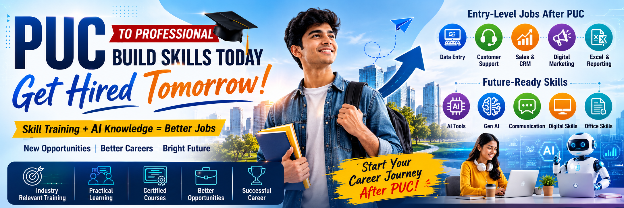 PUC to Professional: How Skill Training Can Open the Door to Entry-Level Jobs and AI-Powered Careers