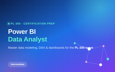 PL-300 Power BI Data Analyst Certification Training course thumbnail